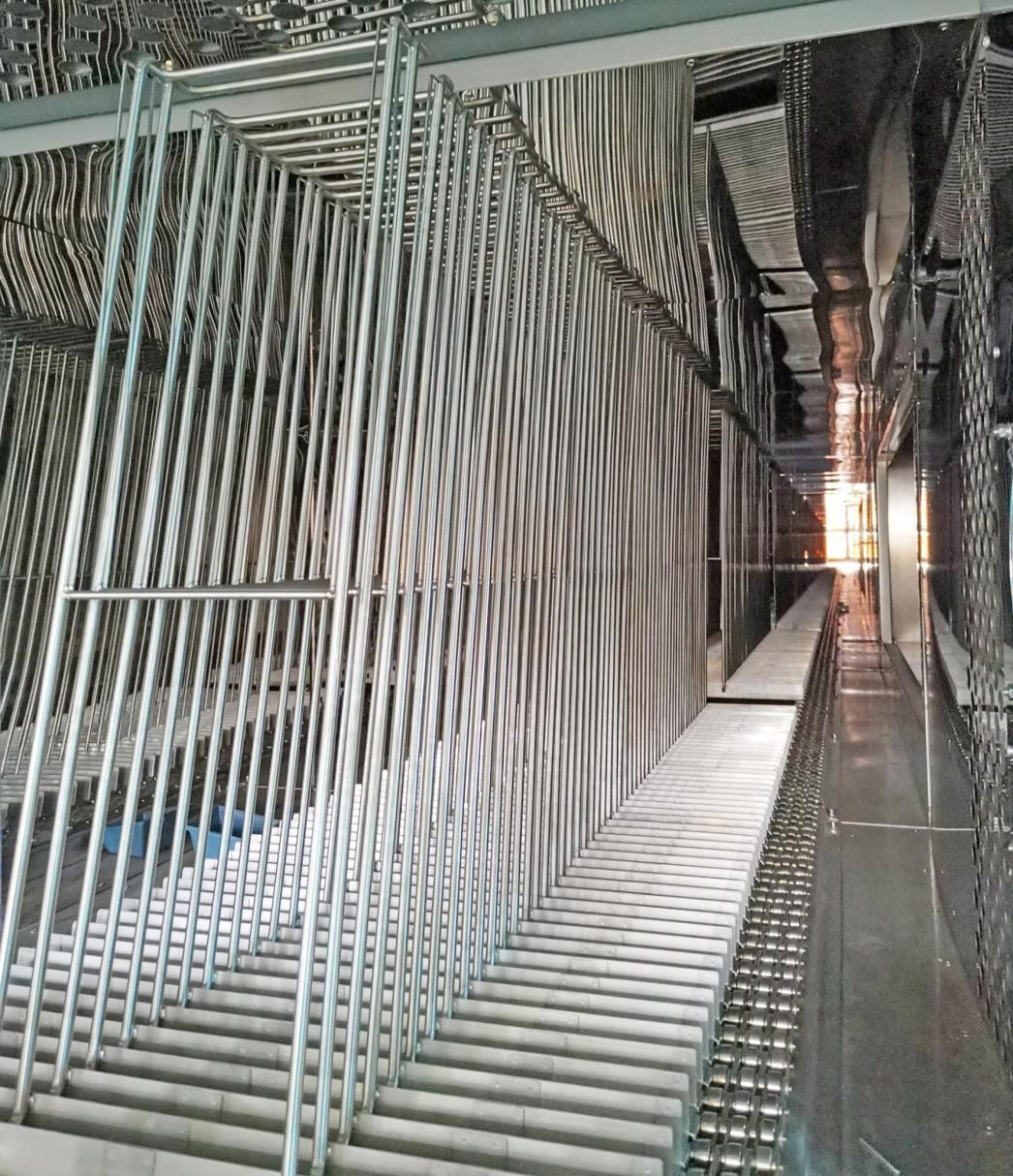 智能连线-单列翻页式文字后固化节能隧道烘箱